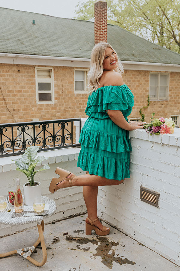 Del Mar Ruffle Dress Curves Image - 1