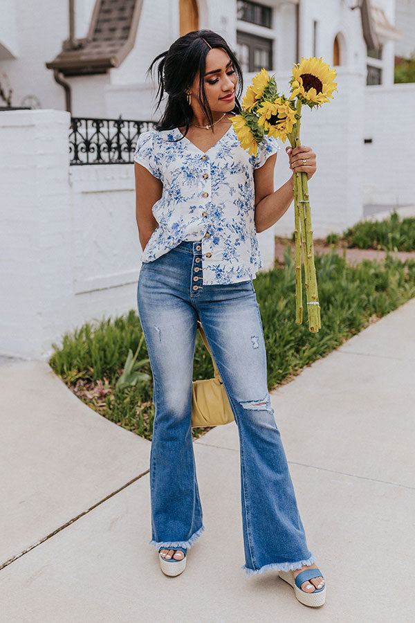 Coastal Calling Floral Top Image - 2