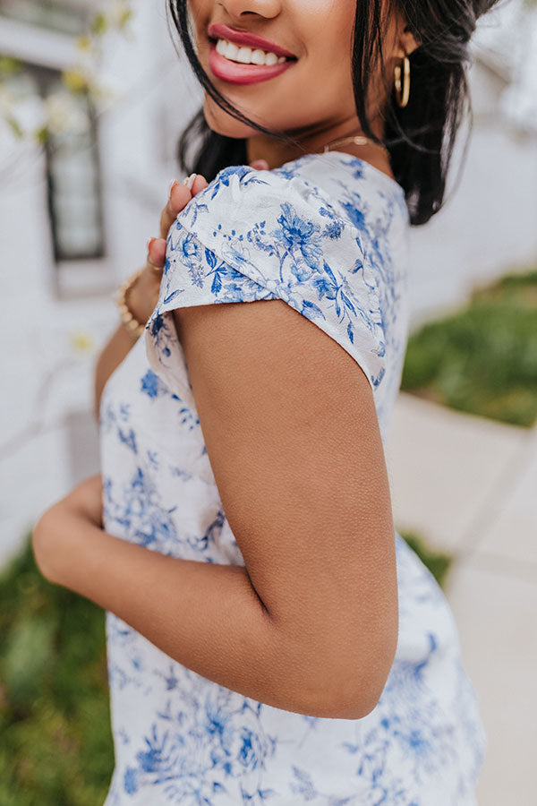 Coastal Calling Floral Top Image - 4