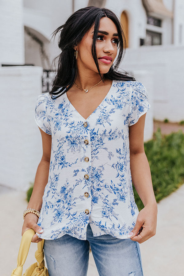 Coastal Calling Floral Top Image - 5