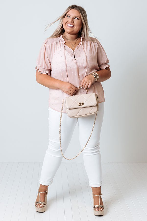 One To Remember Shift Top In Blush   Curves Image - 1