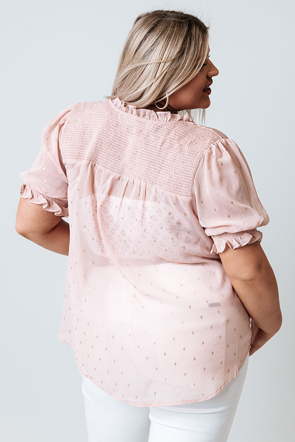 One To Remember Shift Top In Blush   Curves Image - 4