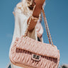 Pressed For Petals Faux Leather Tote In Blush Image - 1