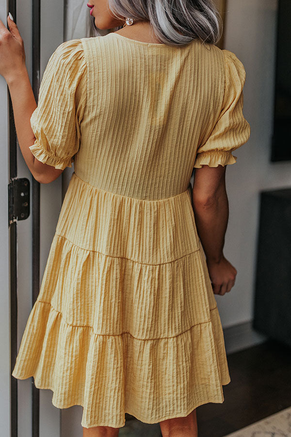 City Starlight Shift Dress In Primrose Yellow Image - 4