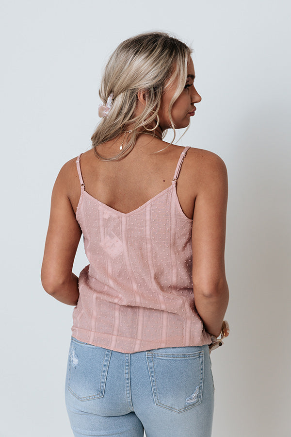 Press Rewind Shift Tank In Blush Image - 5