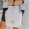 Holding Onto Hope Faux Leather Backpack In Stone Image - 1