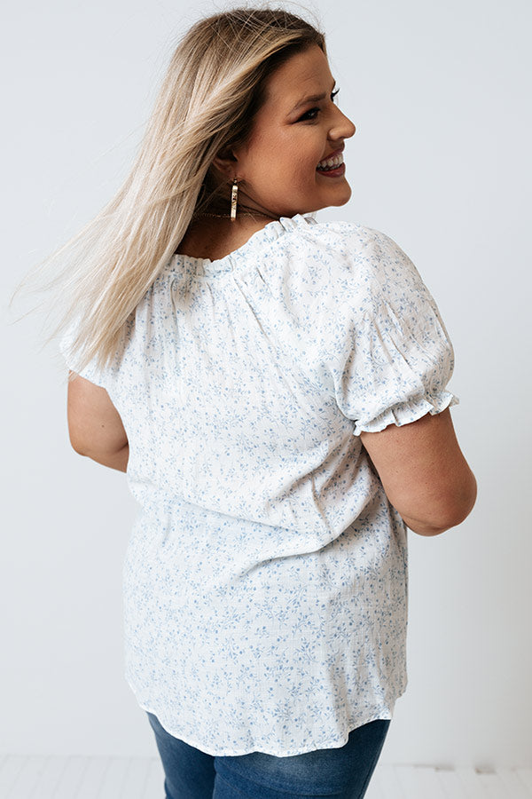 Sweet And Savvy Shift Top In Blue Curves Image - 2