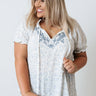 Sweet And Savvy Shift Top In Blue Curves Image - 1