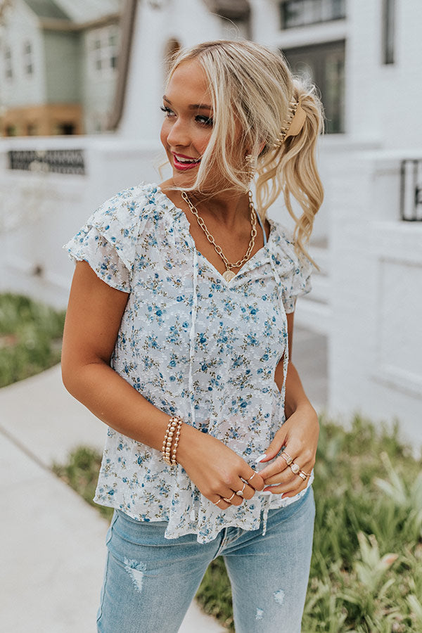 Pretty As A Peony Top In White Image - 5