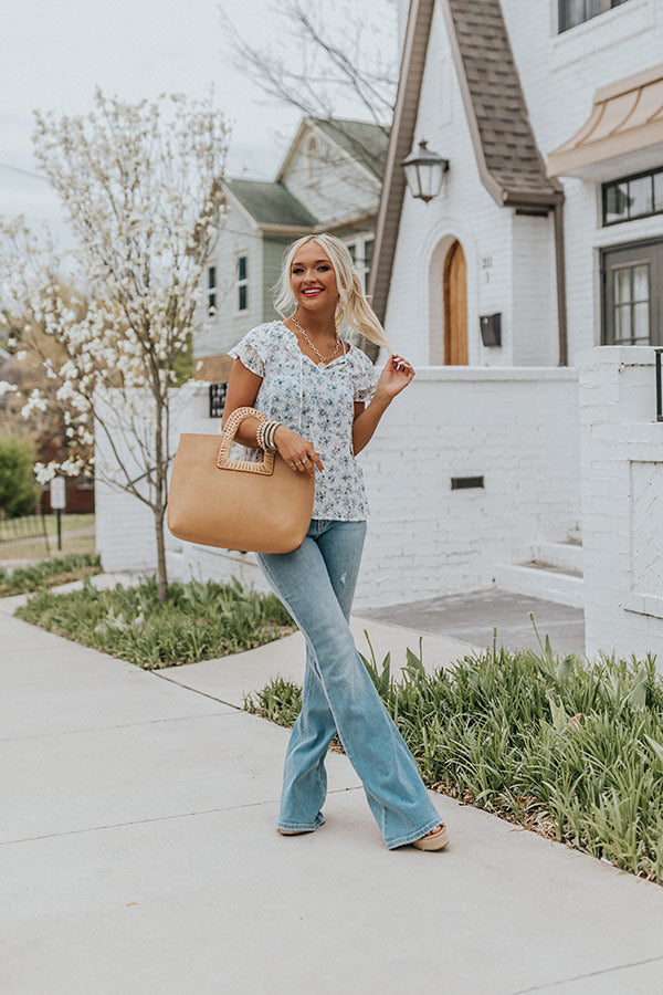 Pretty As A Peony Top In White Image - 4