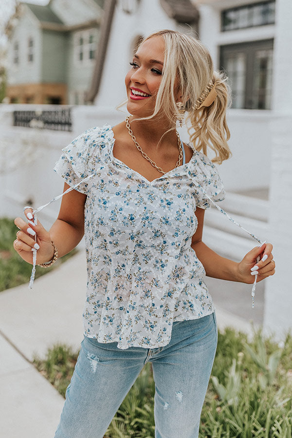 Pretty As A Peony Top In White Image - 1