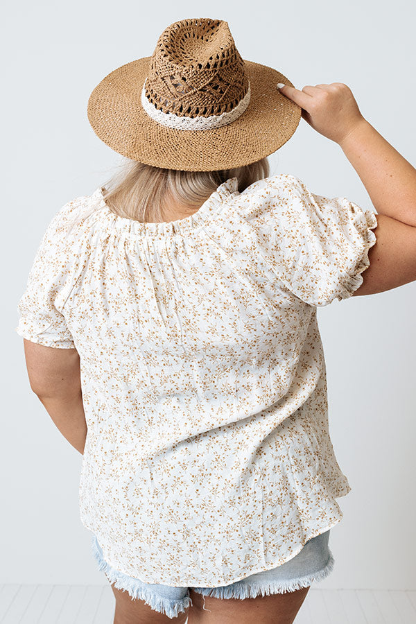 Sweet And Savvy Shift Top In Camel Curves Image - 2