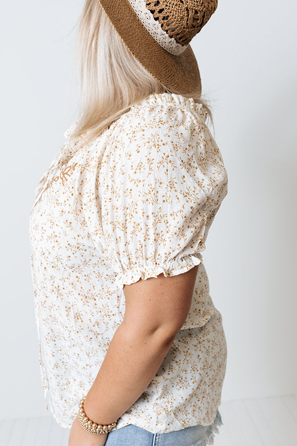 Sweet And Savvy Shift Top In Camel Curves Image - 3