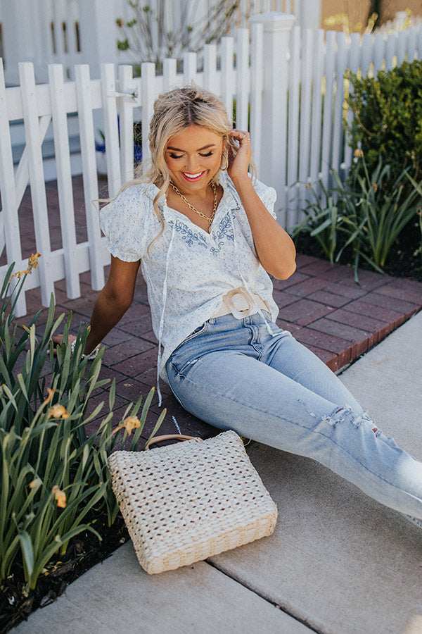 Sweet And Savvy Shift Top In Blue Image - 1