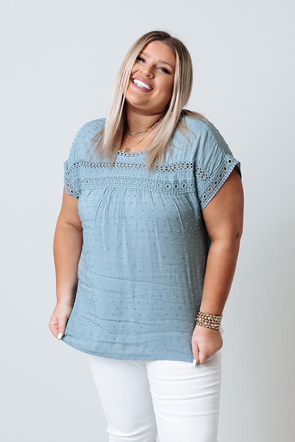 Feeling Ethereal Top In Blue Curves Image - 2