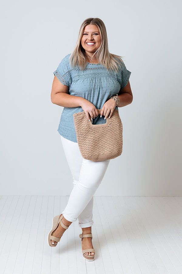 Feeling Ethereal Top In Blue Curves Image - 1