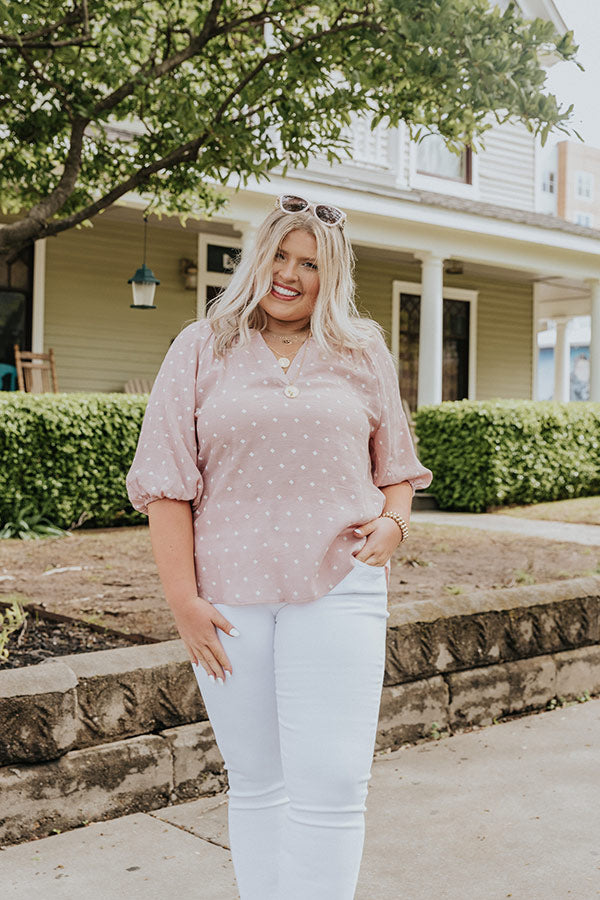 Sky High Ambitions Shift Top In Blush Curves Image - 3