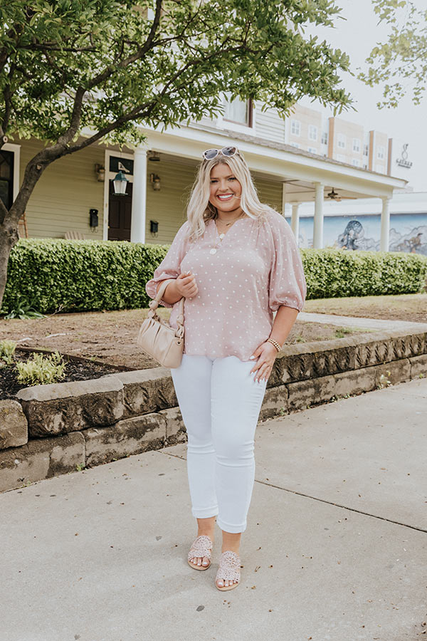 Sky High Ambitions Shift Top In Blush Curves Image - 2