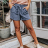 The Felton Stripe Shorts In Navy Image - 1