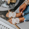 The Fiji Woven Sandal In Ivory Image - 1