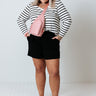 The Tye Shorts In Black   Curves Image - 1