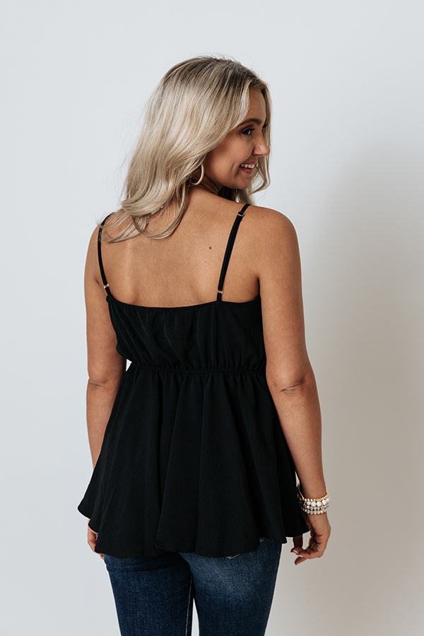 Perfect Night Front Tie Babydoll Top Image - 4