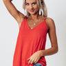 Kisses On The Coast Shift Tank In Red Image - 1