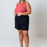 Ready For Aughts Shorts In Navy   Curves Image - 1