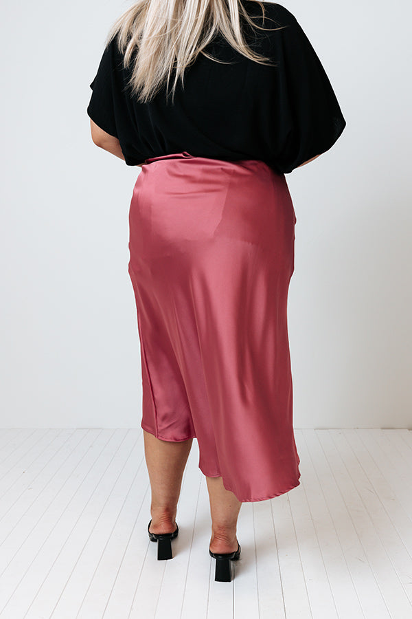 A Bit Of Magic Satin Skirt Curves Image - 5