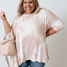 Belize Babe Tie Dye Shift Tunic In Blush Curves Image - 1