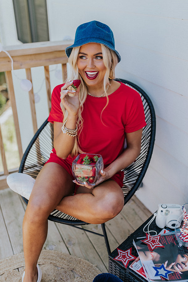 Liberty Land Romper In Red Image - 5