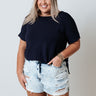 Well Said Shift Tee In Navy Curves Image - 1