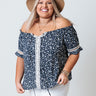 Sitting Front Row Floral Shift Top Curves Image - 1