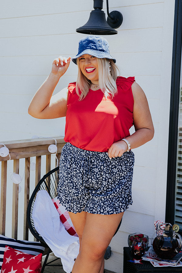 Star Romance Shift Top In Red   Curves Image - 1