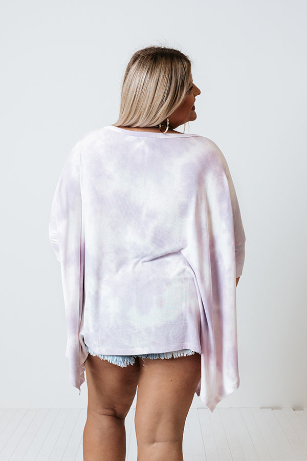 Belize Babe Tie Dye Shift Tunic In Lavender Curves Image - 5