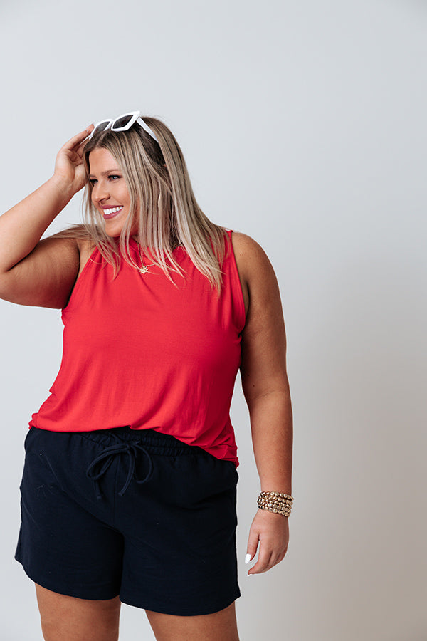 Backyard BBQ Shift Tank In Red Curves Image - 1