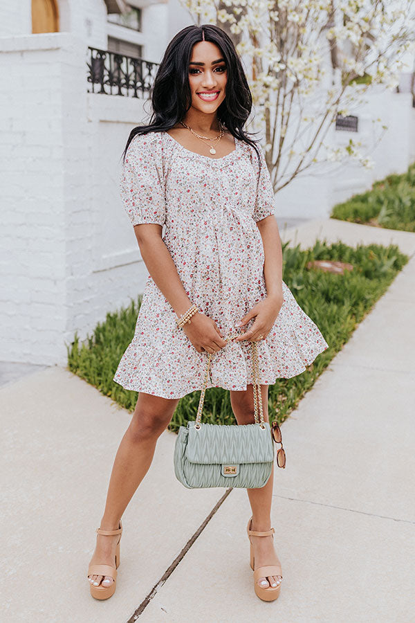 Hydrangea Season Dress In White Image - 1
