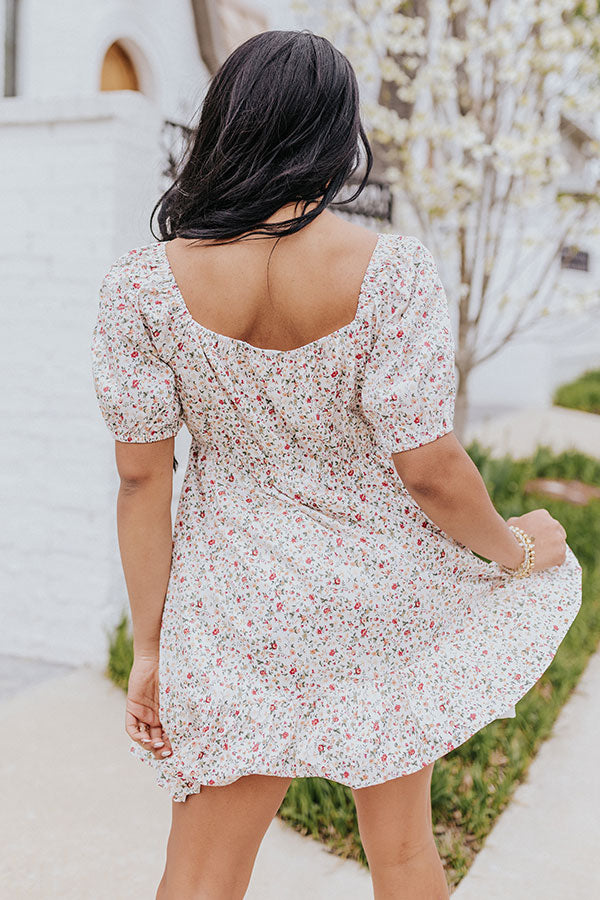 Hydrangea Season Dress In White Image - 5