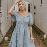 Hydrangea Season Dress In Airy Blue Image - 1