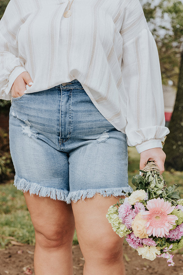 The Bronson High Waist Shorts   Curves Image - 1