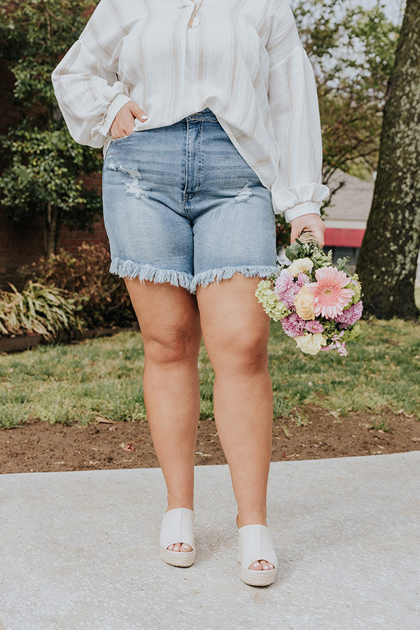 The Bronson High Waist Shorts   Curves Image - 2