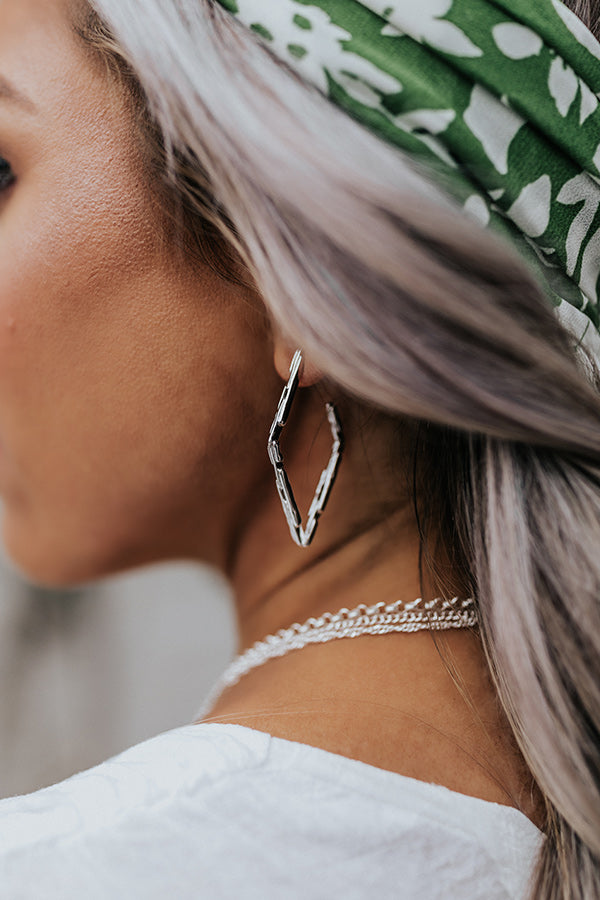 Kendra Scott Rylan Hoop Earrings In Silver Image - 2