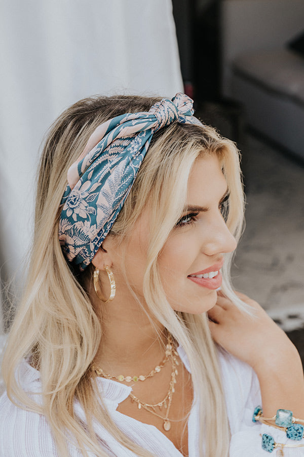 In Real Time Floral Scarf Image - 4