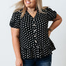 Tennessee Travels Polka Dot Top In Black Curves Image - 1