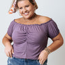 Shape Of My Heart Top In Purple    Curves Image - 1