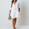 Fairy Dust Babydoll Dress in White Image - 1