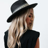 Bubbly On The Boat Raffia Hat In Black Image - 1