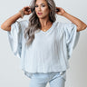 Coconut Glow Shift Top In Sky Blue Image - 1