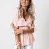 Tulip Twirls Babydoll Top in Pink Image - 1