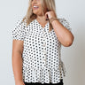 Tennessee Travels Polka Dot Top In White Curves Image - 1